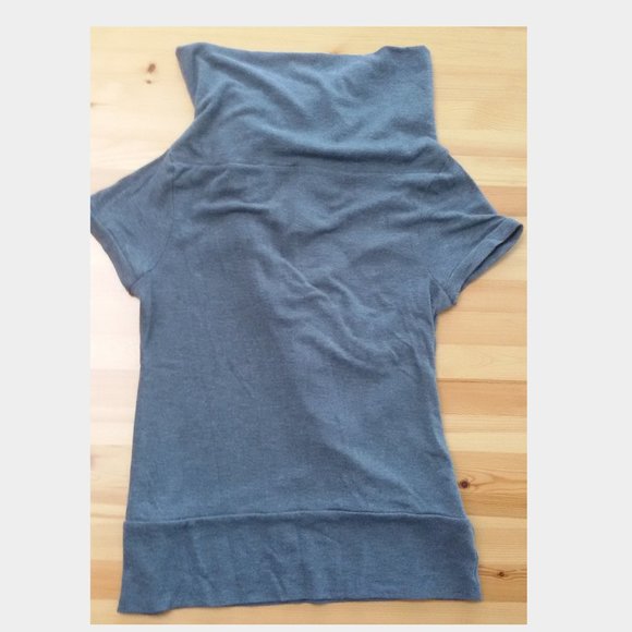 Le Chateau Grey Blouse Sz L - Picture 3 of 8